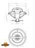 Termostat lichid racire NRF 725216