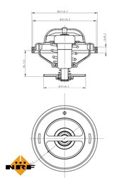 Termostat lichid racire NRF 725217