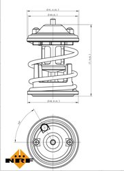 Termostat lichid racire NRF 725219