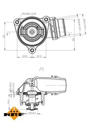 Termostat lichid racire NRF 725222