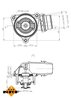 Termostat lichid racire NRF 725222