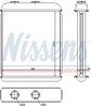 SCHIMBATOR CALDURA INCALZIRE HABITACLU NISSENS 72662 - Compatibil cu CHEVROLET, OPEL, VAUXHALL