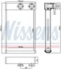 Schimbator caldura incalzire habitaclu Nissens 72669