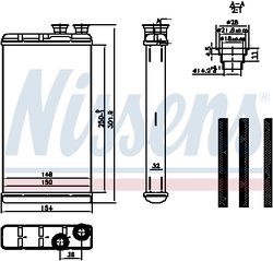 Schimbator caldura incalzire habitaclu Nissens 727210