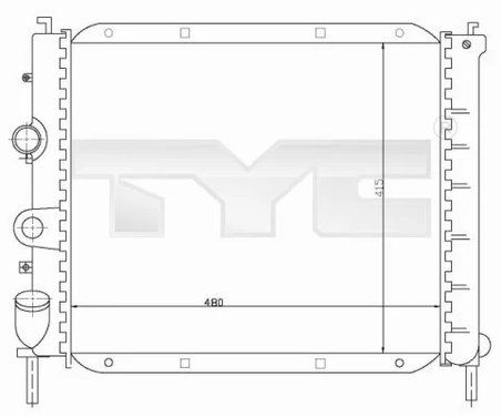 Radiator racire motor TYC 728-0008-R