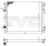 Radiator racire motor TYC 728-0053