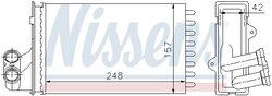 Schimbator caldura incalzire habitaclu Nissens 72984