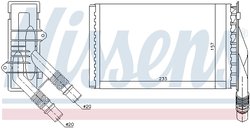 Schimbator caldura incalzire habitaclu Nissens 72985