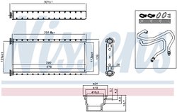 Schimbator caldura incalzire habitaclu Nissens 73002