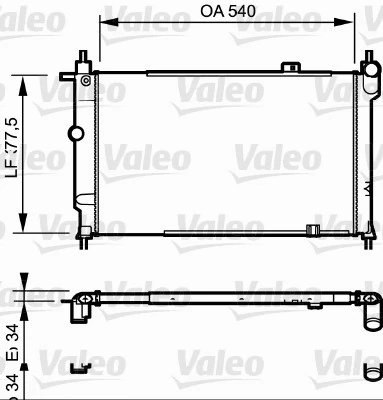 RADIATOR RACIRE MOTOR VALEO 730993 - Compatibil cu OPEL, VAUXHALL