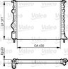 Radiator racire motor Valeo 731378