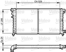 Radiator racire motor Valeo 731530