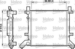 Radiator racire motor Valeo 731605