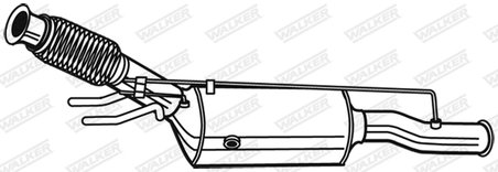 FILTRU DE PARTICULE WALKER 73171 - Compatibil cu CITROEN, DS, PEUGEOT