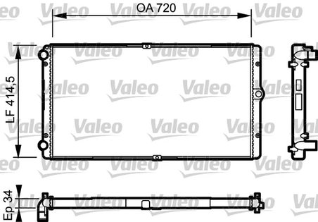 Radiator racire motor Valeo 732177