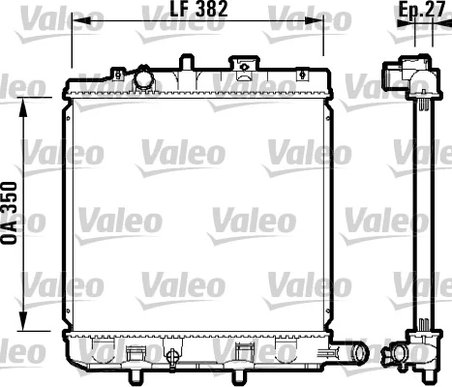 Radiator racire motor Valeo 732726