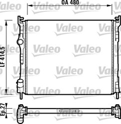 RADIATOR RACIRE MOTOR VALEO 732737 - Compatibil cu RENAULT