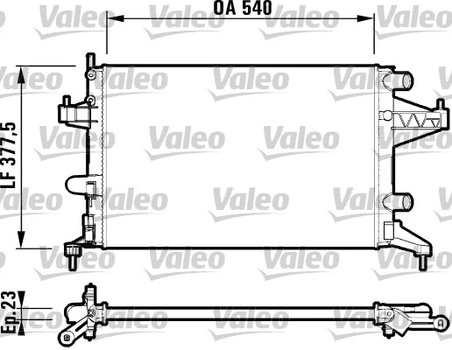 Radiator racire motor Valeo 732825