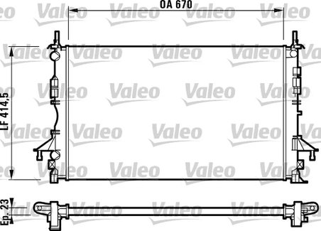 RADIATOR RACIRE MOTOR VALEO 732827 - Compatibil cu RENAULT