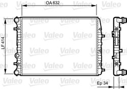 Radiator racire motor Valeo 732864