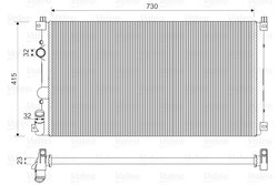 RADIATOR RACIRE MOTOR VALEO 732917 - Compatibil cu NISSAN, OPEL, RENAULT, VAUXHALL
