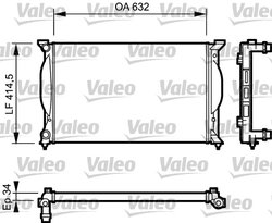 Radiator racire motor Valeo 732963