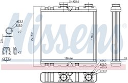 Schimbator caldura incalzire habitaclu Nissens 73342