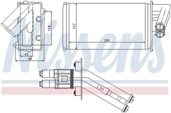 SCHIMBATOR CALDURA INCALZIRE HABITACLU NISSENS 73368 - Compatibil cu RENAULT