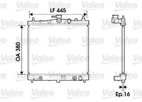 Radiator racire motor Valeo 734247