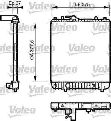 Radiator racire motor Valeo 734330