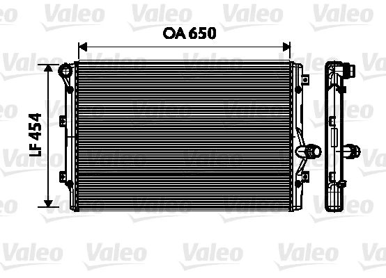 RADIATOR RACIRE MOTOR VALEO 734333 - Compatibil cu AUDI, SEAT, SKODA, VW