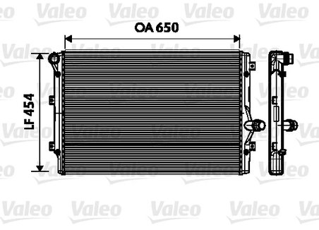 RADIATOR RACIRE MOTOR VALEO 734333 - Compatibil cu AUDI, SEAT, SKODA, VW