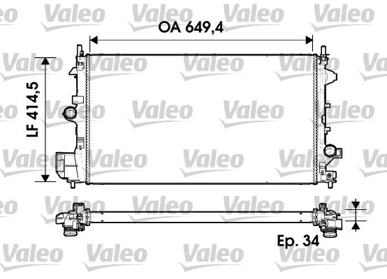 RADIATOR RACIRE MOTOR VALEO 734339 - Compatibil cu OPEL, SAAB, VAUXHALL