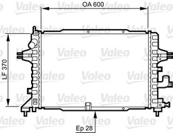Radiator racire motor Valeo 734380