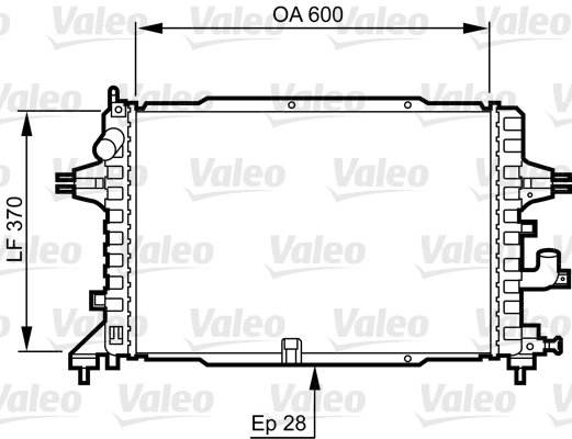 RADIATOR RACIRE MOTOR VALEO 734380 - Compatibil cu OPEL, VAUXHALL