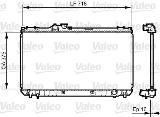 RADIATOR RACIRE MOTOR VALEO 734498 - Compatibil cu LEXUS