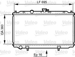 RADIATOR RACIRE MOTOR VALEO 734736 - Compatibil cu NISSAN, SEAT, VW