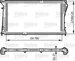 Radiator racire motor Valeo 734931