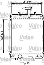 RADIATOR RACIRE MOTOR VALEO 735072 - Compatibil cu CITROEN, PEUGEOT, TOYOTA