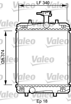 Radiator racire motor Valeo 735072