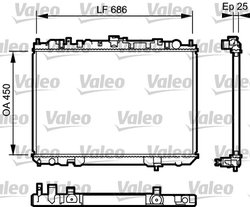 Radiator racire motor Valeo 735081