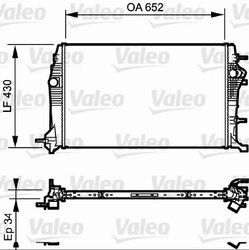 Radiator racire motor Valeo 735181