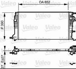 Radiator racire motor Valeo 735182