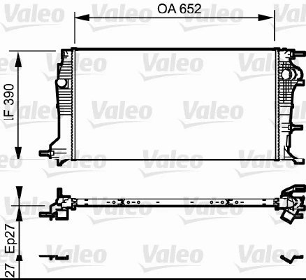 Radiator racire motor Valeo 735182