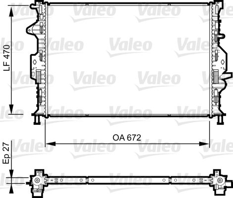 Radiator racire motor Valeo 735374