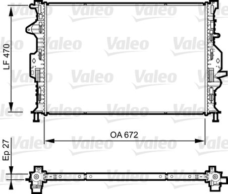 Radiator racire motor Valeo 735374