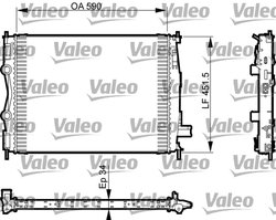 RADIATOR RACIRE MOTOR VALEO 735380 - Compatibil cu NISSAN