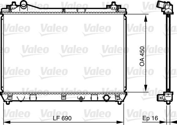 Radiator racire motor Valeo 735433