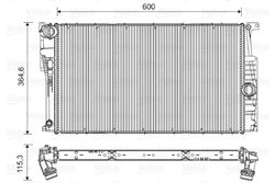 Radiator racire motor Valeo 735453