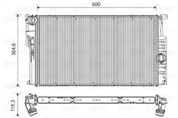 RADIATOR RACIRE MOTOR VALEO 735454 - Compatibil cu BMW, BMW (BRILLIANCE)